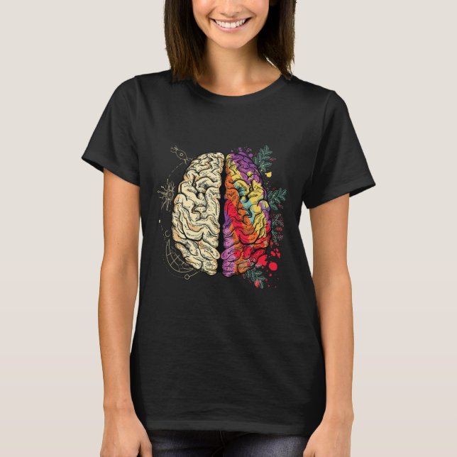 Camiseta Neurodiversidade Cérebro Saúde Mental Awarenes (Frente)
