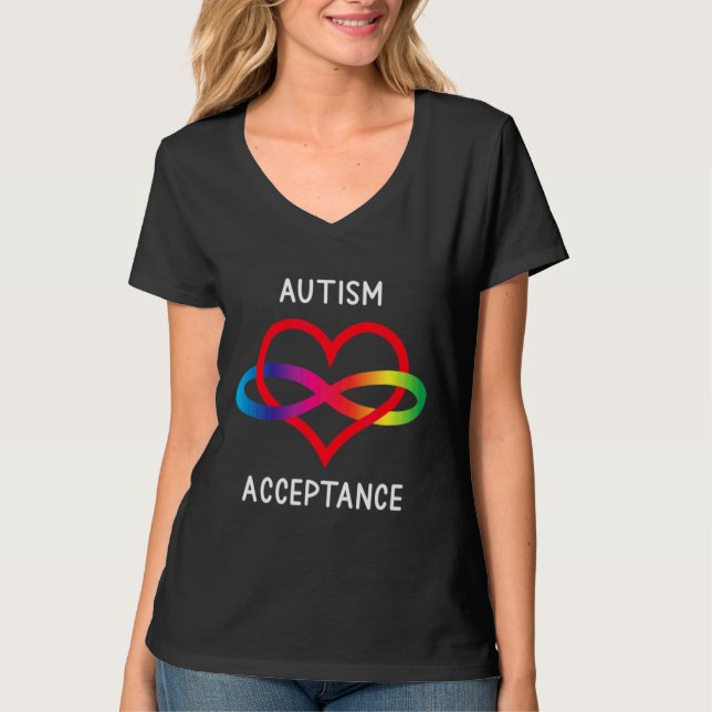 Camiseta Neurodiversidade de aceitação Pro Para Autismo Inf (Frente)
