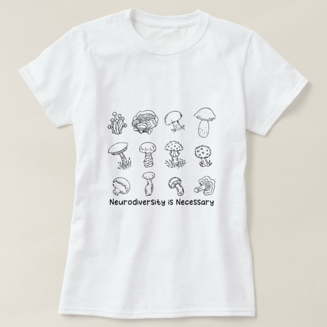 Camiseta Neurodiversidade é necessária ADHD Autismo Dislexi (Frente do Design)