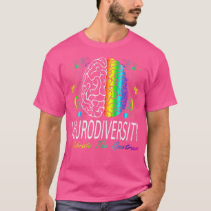 Camiseta Neurodiversidade - Espectro Autismo ASD ADHD Rainb