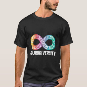 Camiseta Neurodiversidade Neurodivergente Arco-Íris Infinit