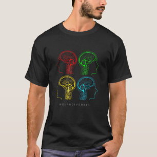 Camiseta Neurodiversidade Para TDAH E Autismo Gráfico Cereb