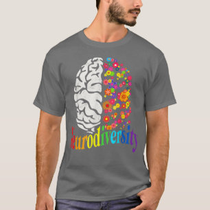 Camiseta Neurodiversidade Rainbow Autismo Spectrum ASD ADHD