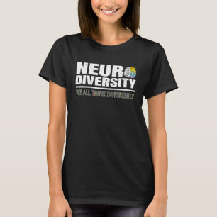 Camiseta Neurodiversidade Todos Pensamos Diferentemente Aut