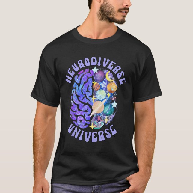 Camiseta Neurodiversificada Universo Neurodiversidade Céreb (Frente)