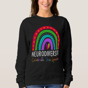 Camiseta Neurodiversity Autism Spectrum Asd Adhd Arco-Íris