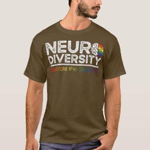 Camiseta Neurodiversity celebra o Autismo ADHD para saúde m