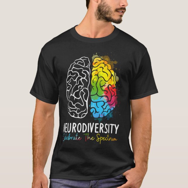 Camiseta Neurodiversity Celebrate The Spectrum Autism Suppo (Frente)