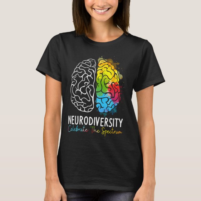Camiseta Neurodiversity Celebrate The Spectrum Autism Suppo (Frente)