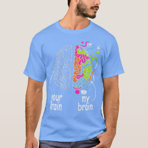 Camiseta Neurodiversity cerebral Ideação para dislexia ADHD