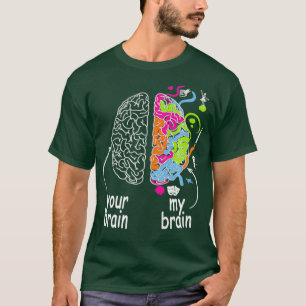Camiseta Neurodiversity cerebral Ideação para dislexia ADHD