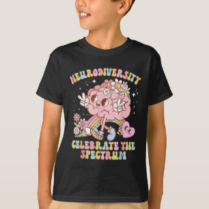 Camiseta Neurodiversity Shirt Autism Spectrum Asd Adhd Rain