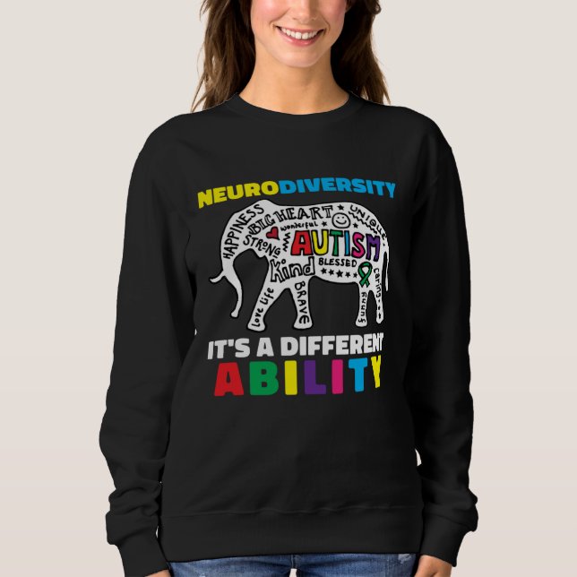 Camiseta Neurodiversity Symbol Ability Autism Creature Men  (Frente)
