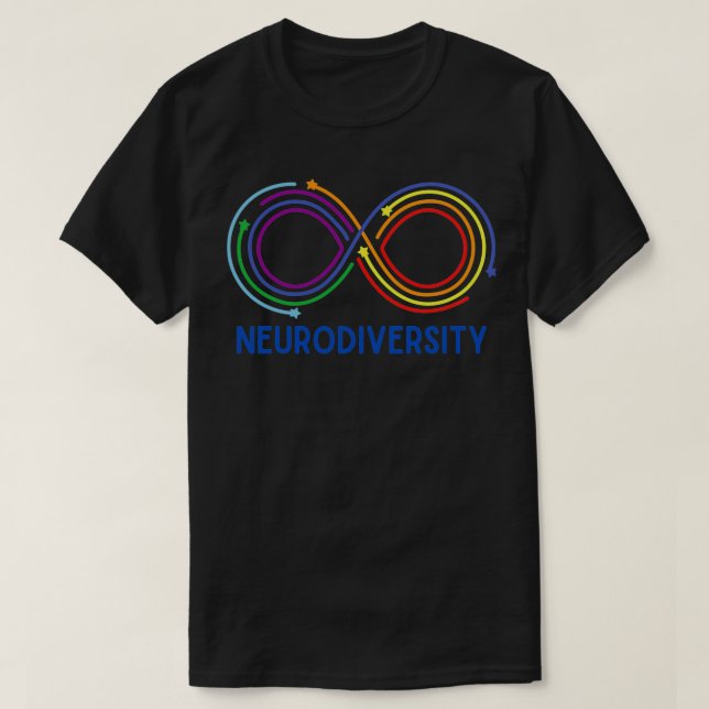 Camiseta Neurodiversity Uranian Blue 1 (Frente do Design)