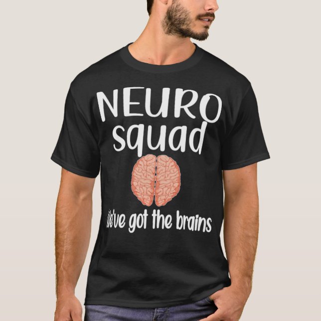 Camiseta Neurologia Esquadrão Neurologista Enfermeiro Neuro (Frente)