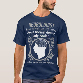 Camiseta Neurologista Definição Cérebro Médico Neurologia