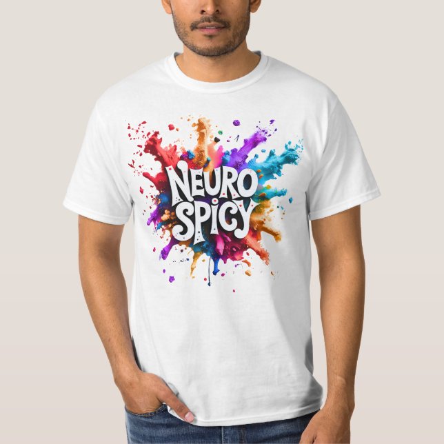 Camiseta NEUROSPICY neurodiversity autism adhd dyslexia (Frente)