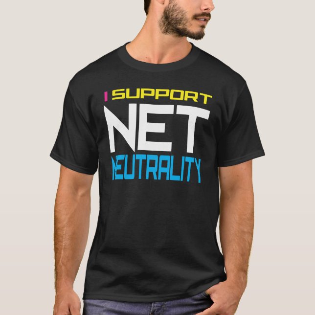 Camiseta Neutralidade líquida de Suppor (Frente)
