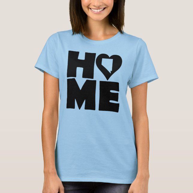 Camiseta Nevada Home Heart State Tees (Frente)