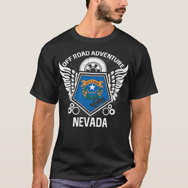 Camiseta Nevada Off Road Adventure 4x4 Trail Ride Mudim (Frente)