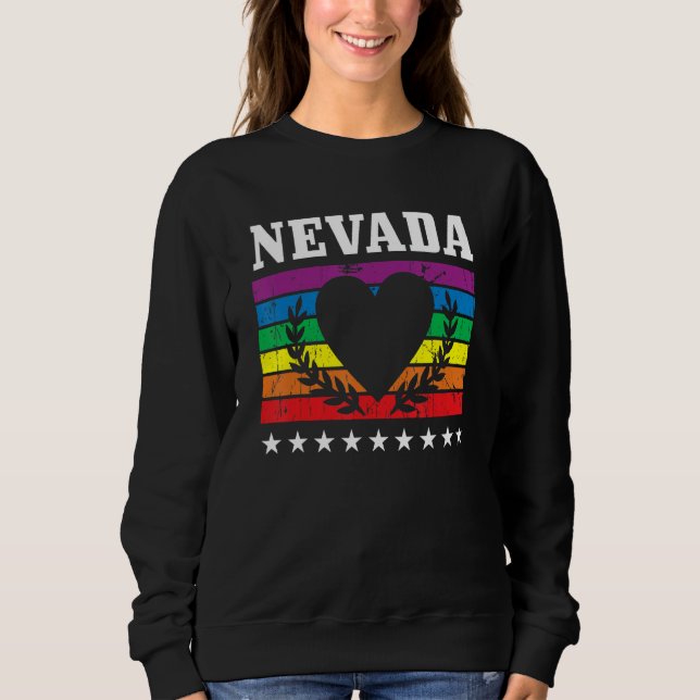 Camiseta Nevada Pride Flag Pride Month LGBTQ Flag LGBT Comm (Frente)