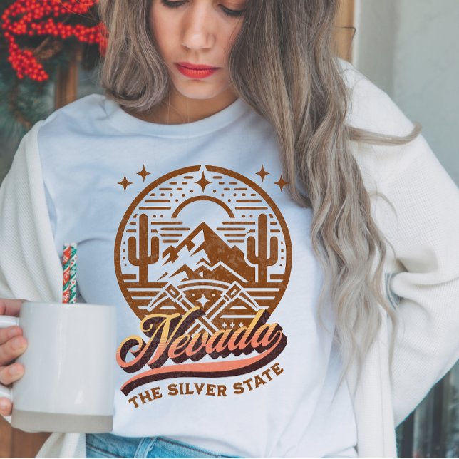 Camiseta Nevada The Silver State (Criador carregado)