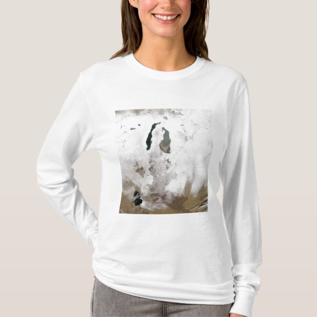 Camiseta Neve ao redor do Mar de Aral (Frente)