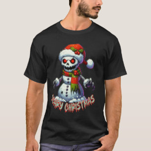 Camiseta Neve assustadora, noel assustador