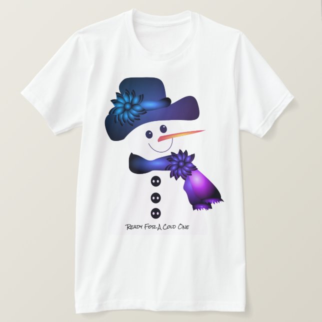 Camiseta Neve Azul e Roxo (Frente do Design)