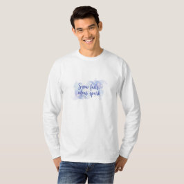 Camiseta “Neve Cai, Ideias Brilham — Grafismo Futurista Vib
