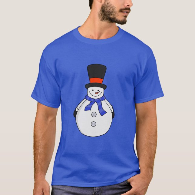 Camiseta Neve com chapéu superior (Frente)