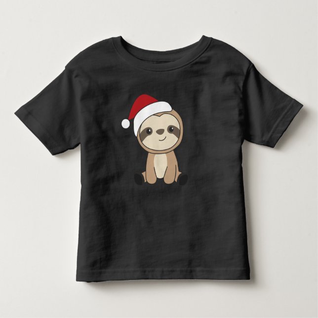 Camiseta Neve de Natal Lenta Animais de inverno Lama Todd (Frente)