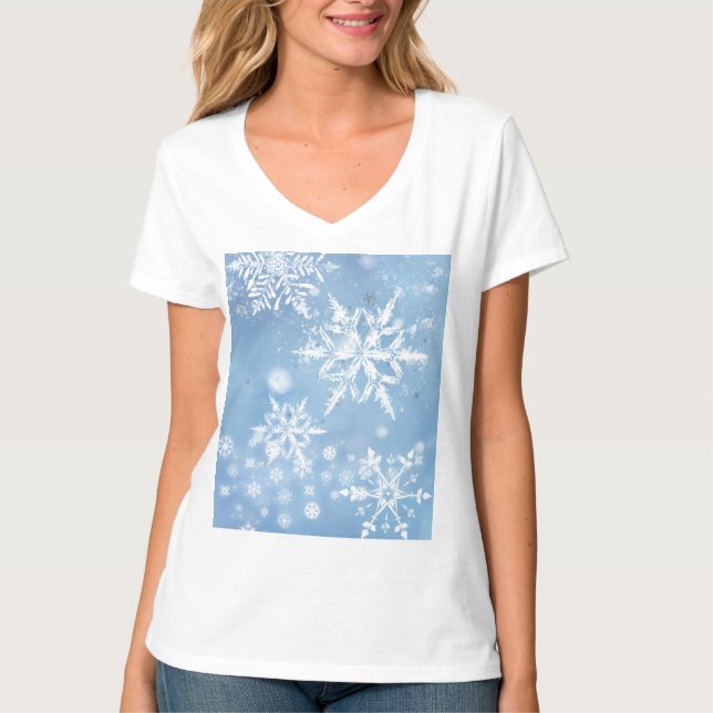 Camiseta Neve de Natal Maravilhosa (Frente)