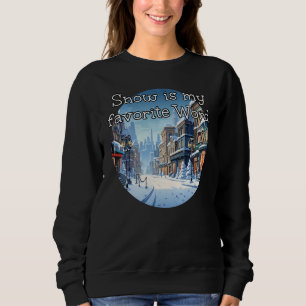 Camiseta Neve é a minha palavra favorita para os ventilador
