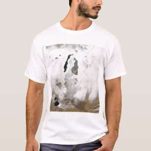 Camiseta Neve em torno do mar de Aral