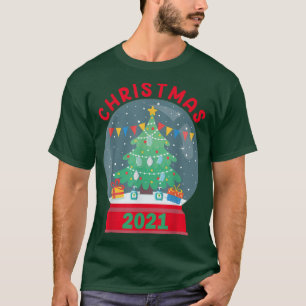 Camiseta Neve Globo de Neve Árvore de Natal Snowball s Feli