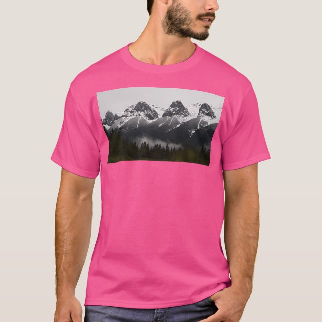 Camiseta Neve Leve Nas Rochosas Longa (Frente)