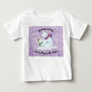 Camiseta Neve, Mãe e Bebê, Teto de Neve