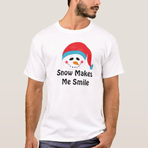 Camiseta Neve Me Faz Sorrir