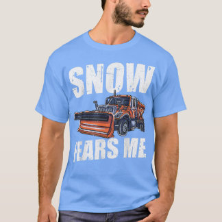 Camiseta Neve Me Mede Engraçada Neve Snowplow Remoção Neve