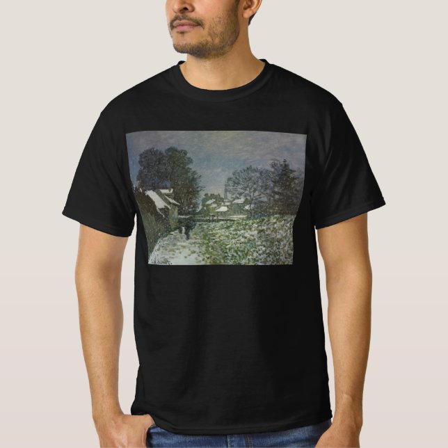 Camiseta Neve na Argentina por Claude Monet (Frente)