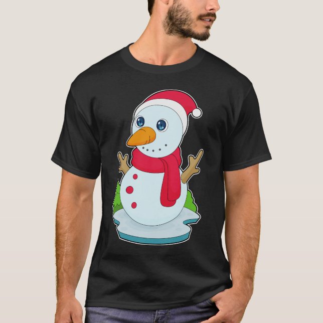 Camiseta Neve Natal Santa hat (Frente)