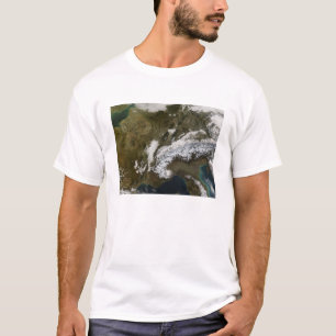 Camiseta Neve, névoa, e baixas nuvens em Europa ocidental