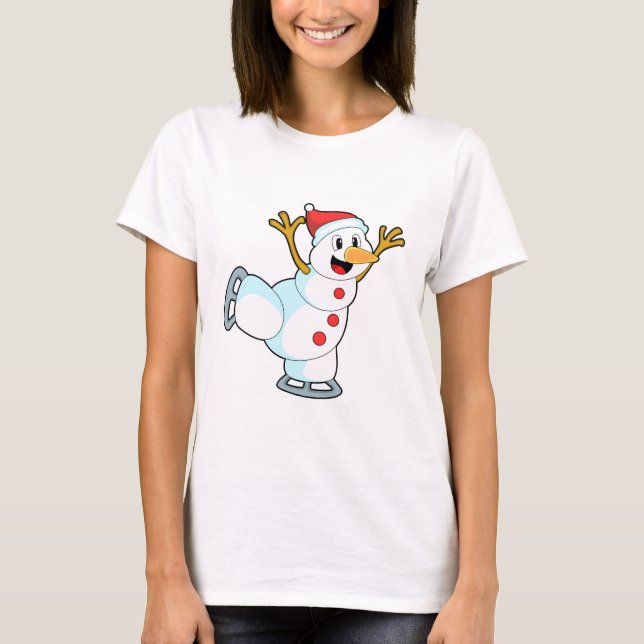 Camiseta Neve no patinagem de gelo com skates de gelo.PNG (Frente)