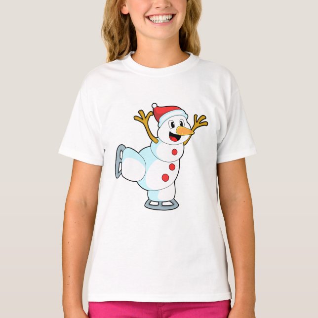 Camiseta Neve no patinagem de gelo com skates de gelo.PNG (Frente)