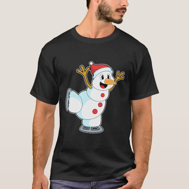 Camiseta Neve no patinagem de gelo com skates de gelo.PNG (Frente)