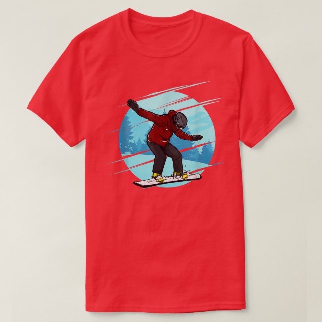 Camiseta Neve Snowboard (Frente do Design)