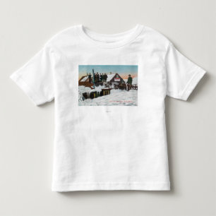 Camiseta Neve sobre a casa TopsNome, AK