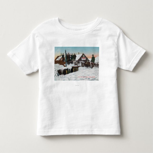 Camiseta Neve sobre a casa TopsNome, AK (Frente)