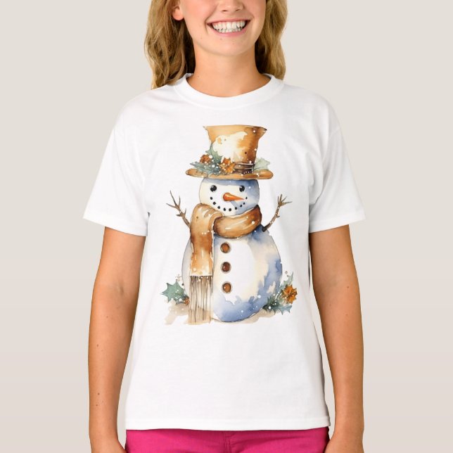Camiseta Neve Vestido De Dourado (Frente)